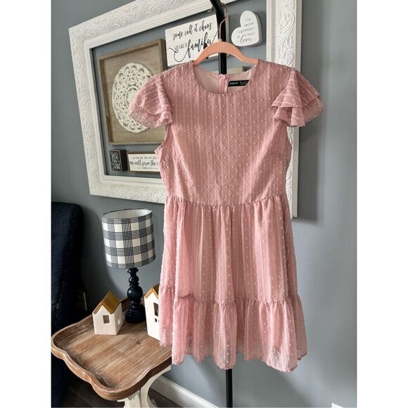 SHEIN pink/mauve knee length dress size S - Picture 2 of 14